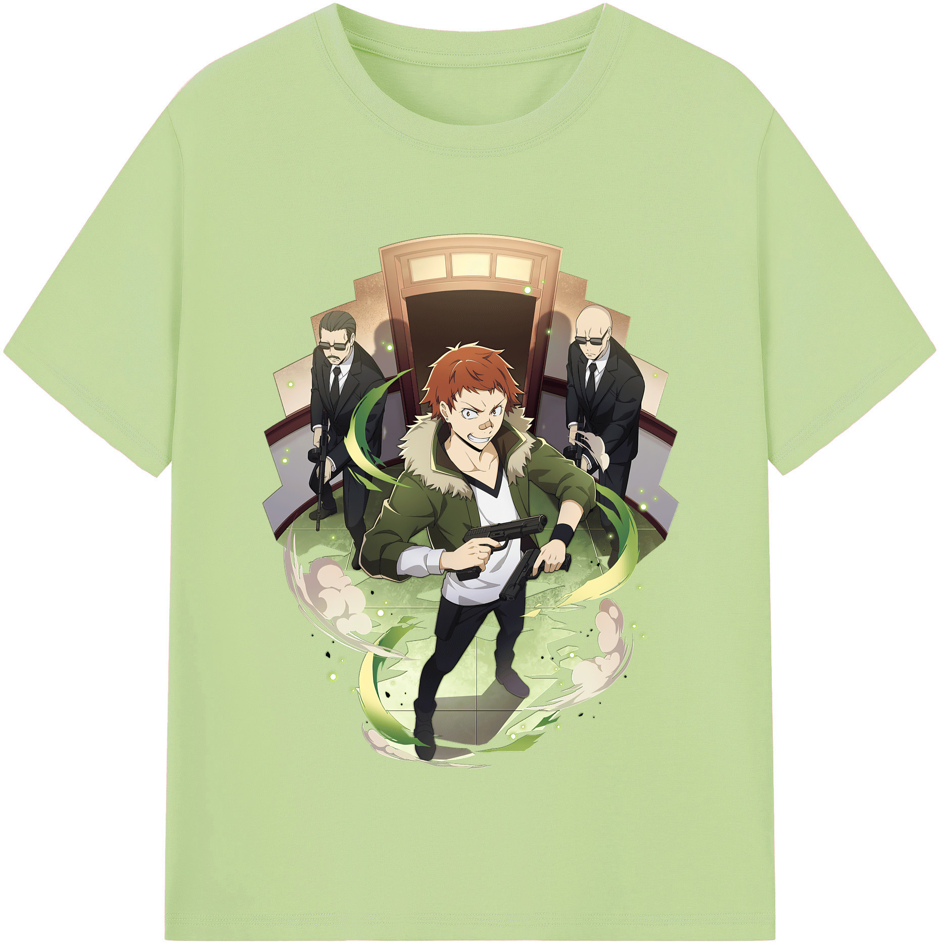 （画像用） 文豪ストレイドッグス Bungo Stray Dogs 綿100％半袖Tシャツ（フロントプリント）